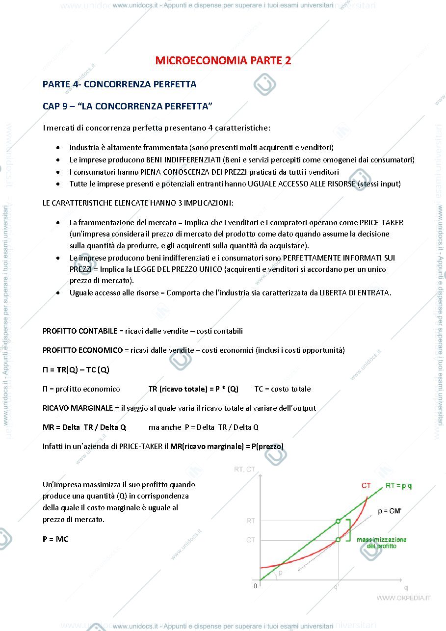 Anteprima pagina 1 — microeconomia II