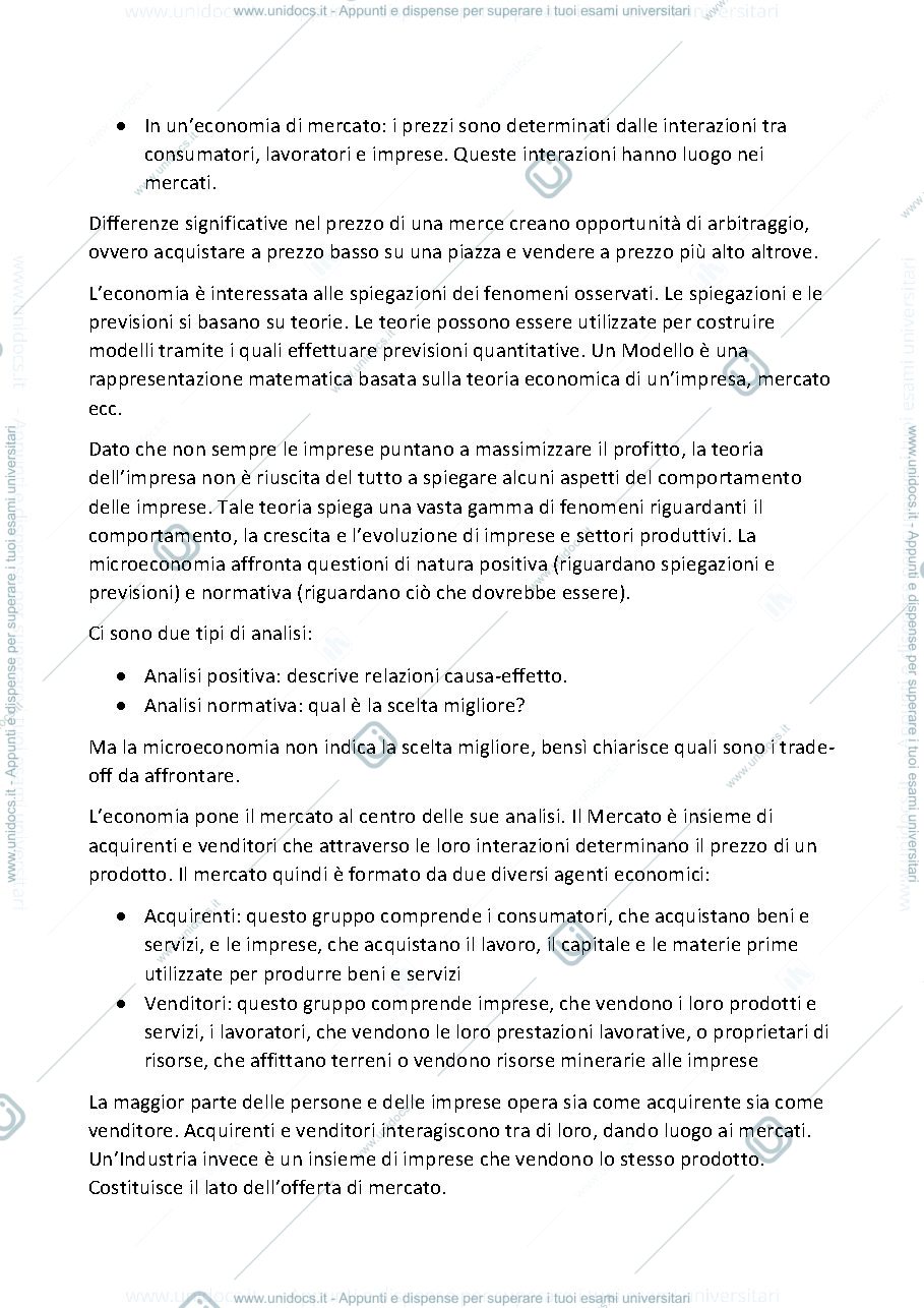 Anteprima pagina 2 — MicroeconomiaRiassunti