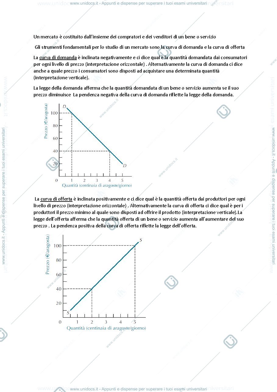 Anteprima pagina 1 — primo parziale microeconomia 