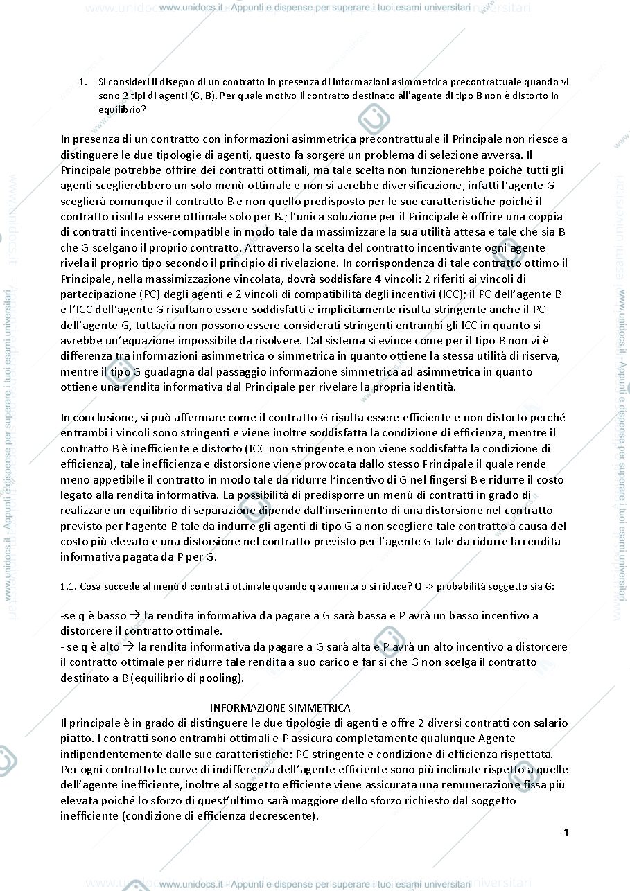 Anteprima pagina 1 — Domande d'esame con risposte