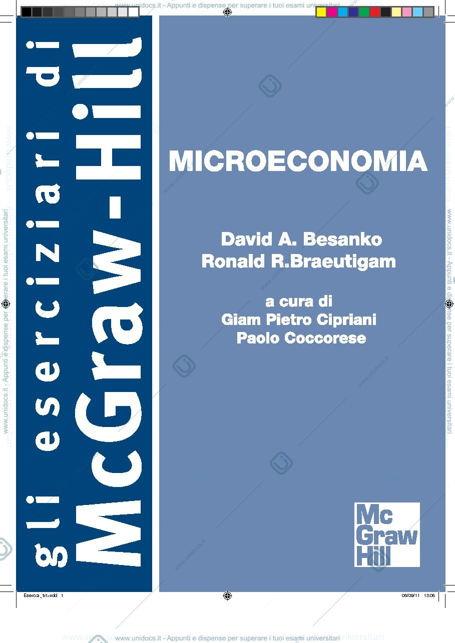 Anteprima pagina 1 — Eserciziario micro