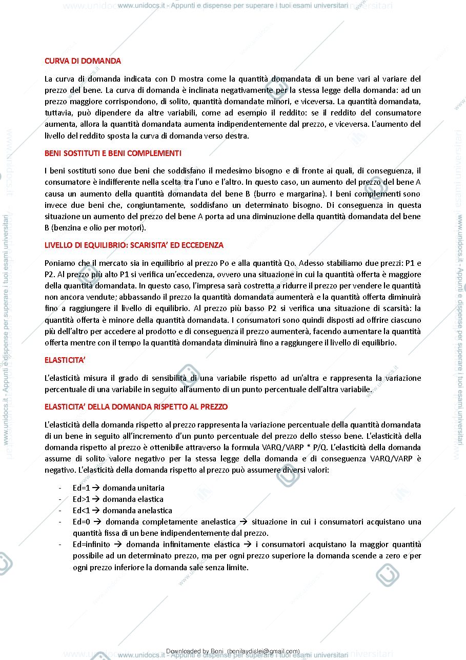 Anteprima pagina 3 — Riassunto Microeconomia Ronco