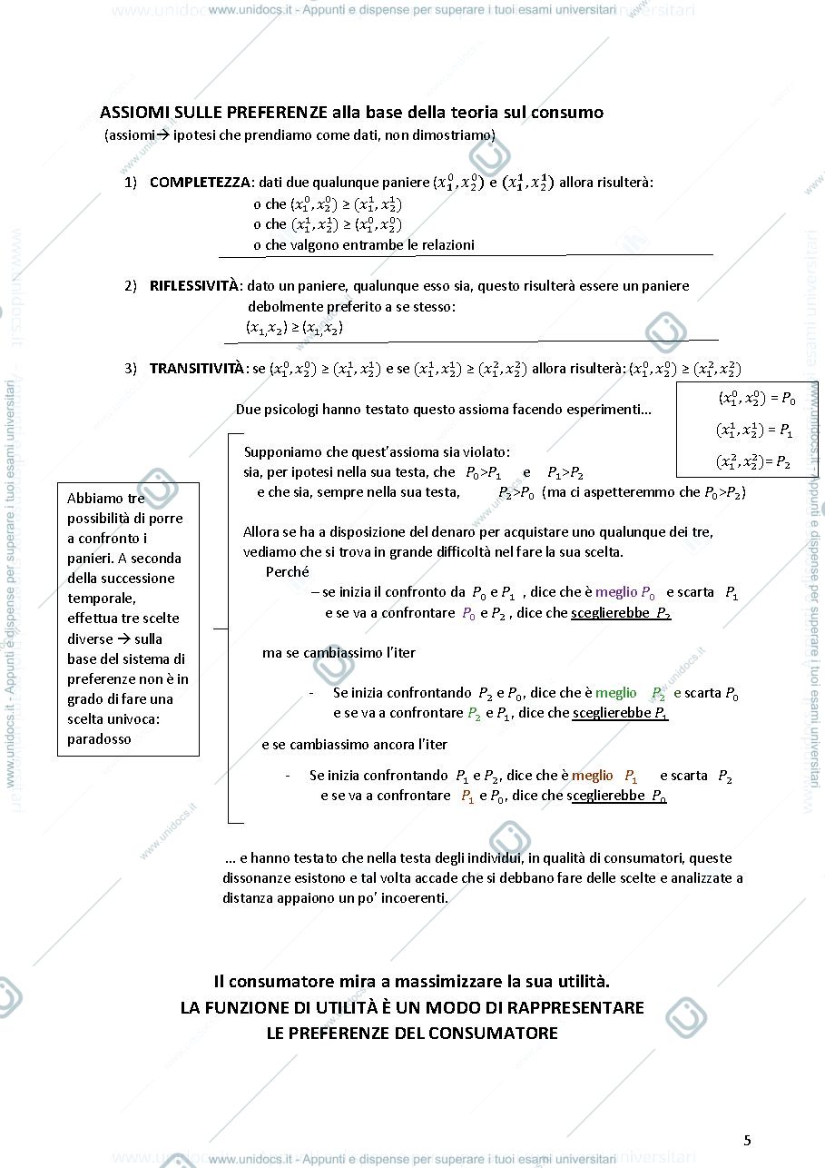 Anteprima pagina 5 — MICROECONOMIA 