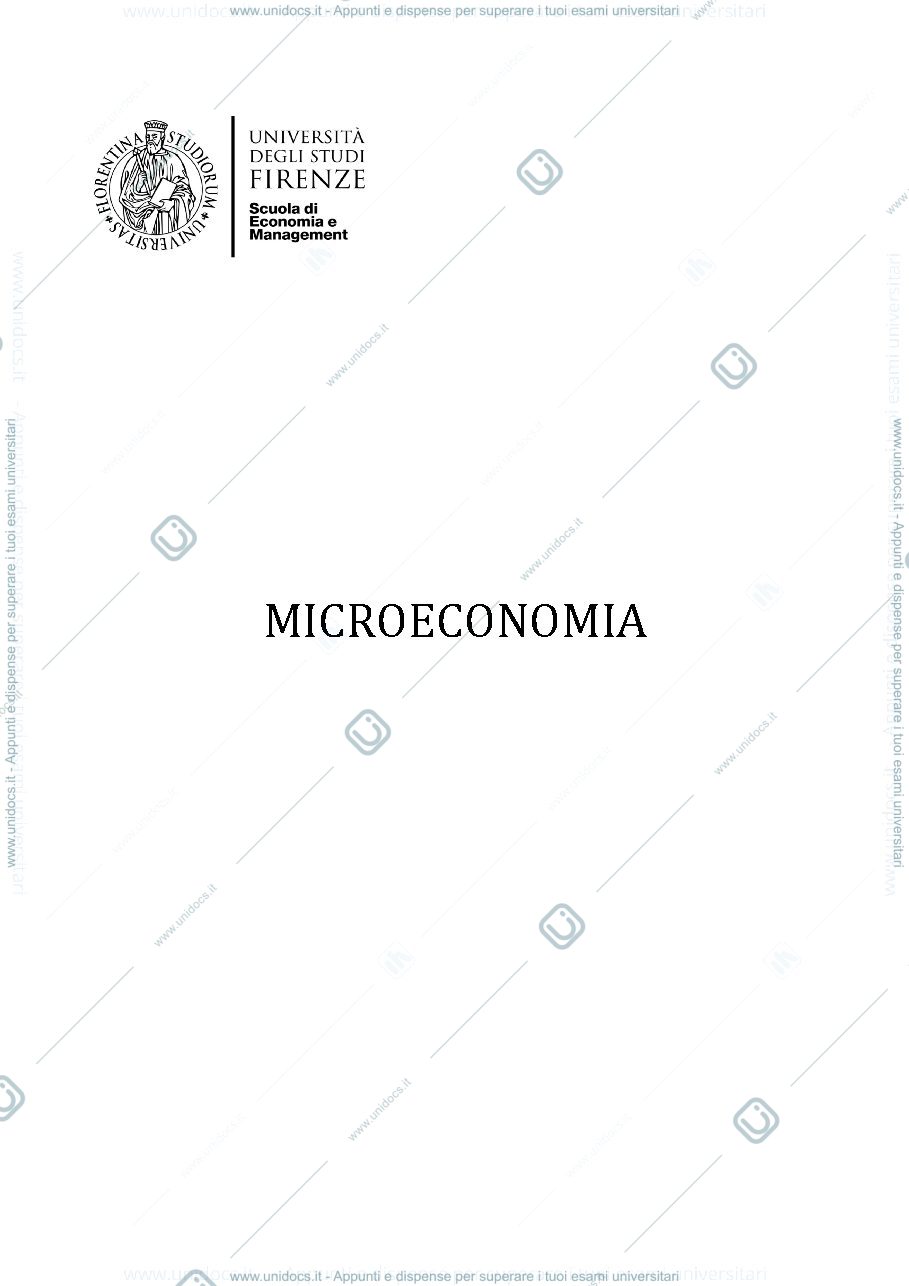 Anteprima pagina 1 — microeconomia