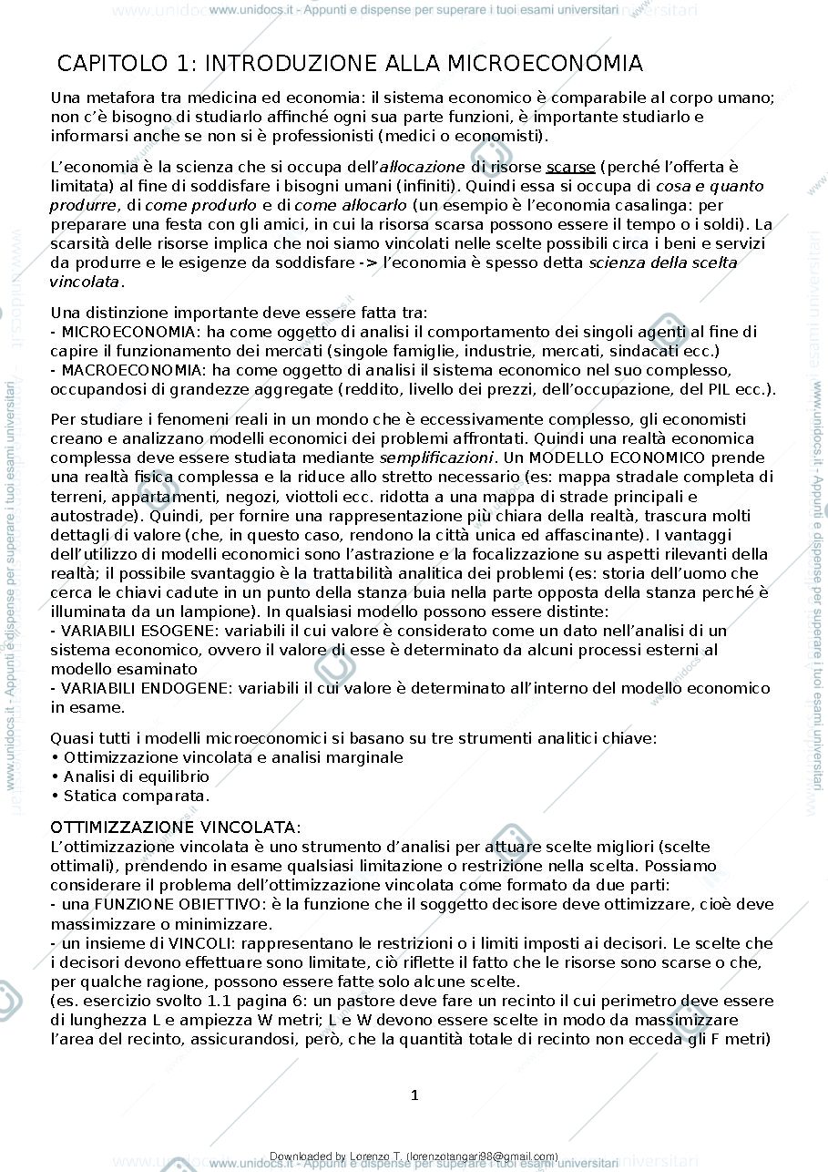 Anteprima pagina 2 — microeconomia