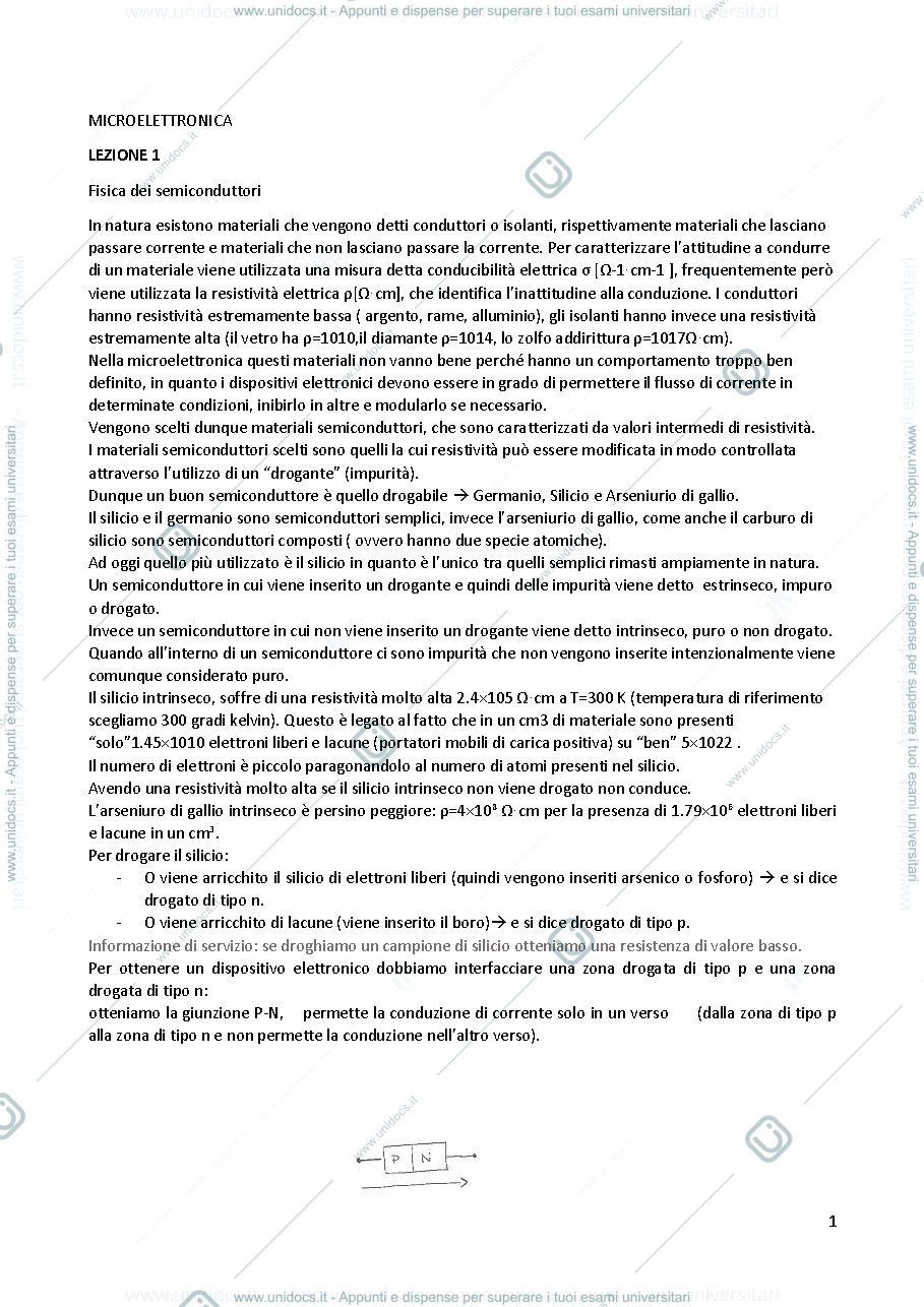 Anteprima pagina 1 — Microelettronica