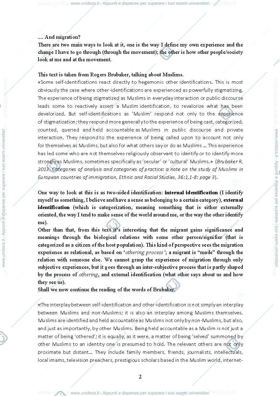 Anteprima pagina 2 — Lecture notes of unit 1 of "Migrations, Diversity and Non-discrimination"