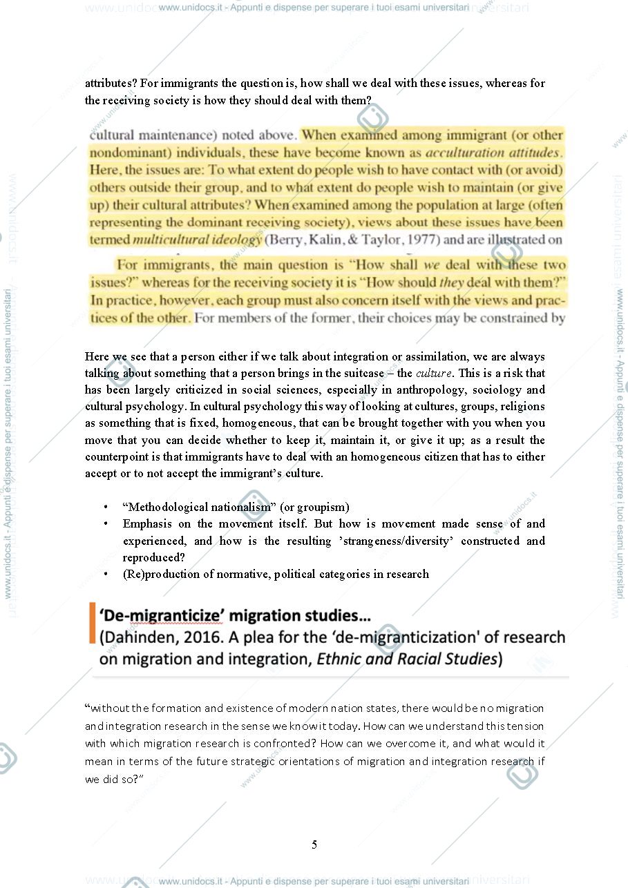 Anteprima pagina 5 — Lecture notes of unit 1 of "Migrations, Diversity and Non-discrimination"