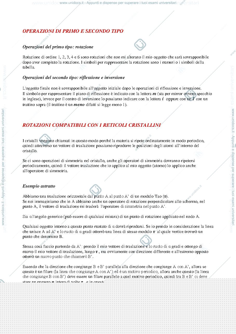 Anteprima pagina 3 — Simmetria puntuale