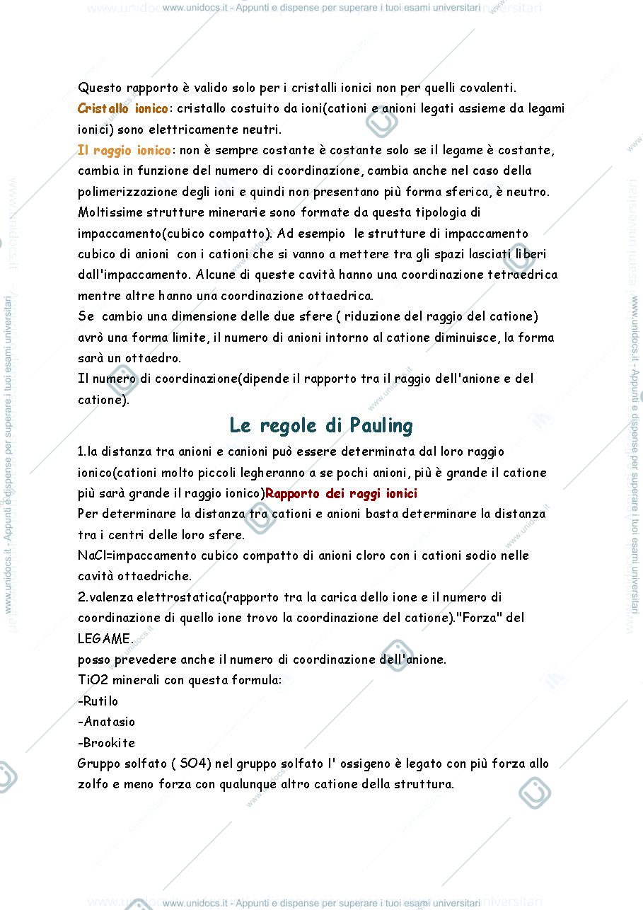 Anteprima pagina 5 — mineralogia teoria