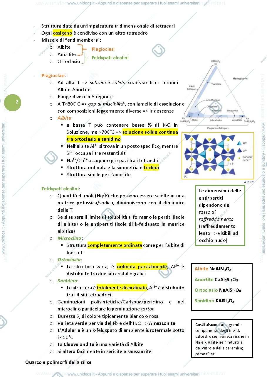 Anteprima pagina 2 — Appunti Mineralogia Unimib 2018