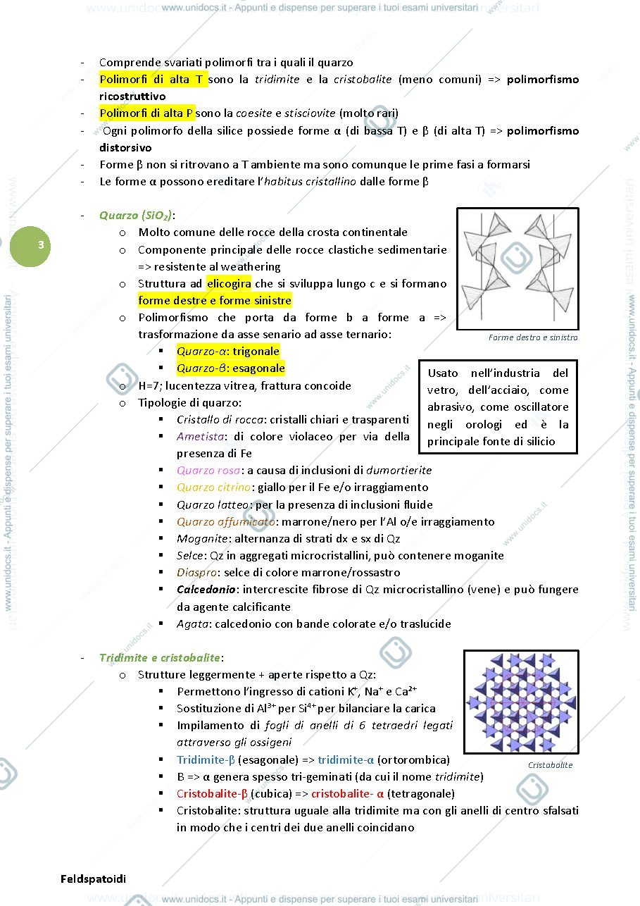 Anteprima pagina 3 — Appunti Mineralogia Unimib 2018