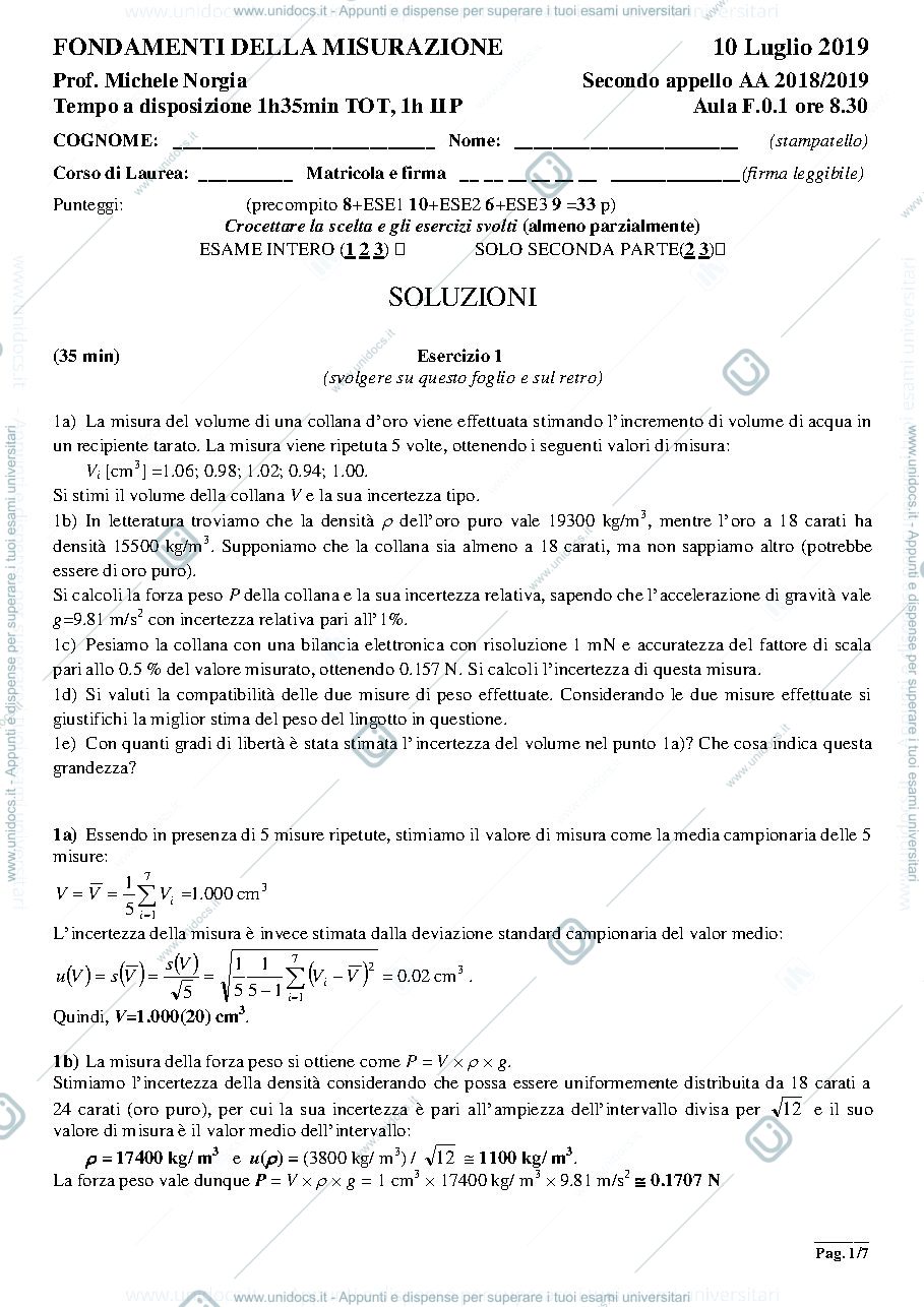 Anteprima pagina 1 — 190710-FM  esami prof: Norgia