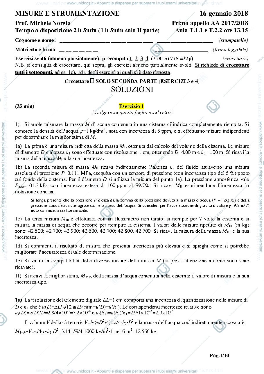 Anteprima pagina 1 — 180116-MA esami prof: Norgia