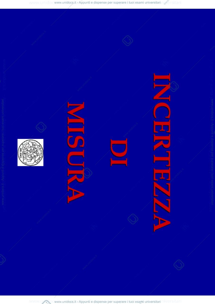 Anteprima pagina 1 — 4.Incertezza di misura_29-09 lezioni prof: Norgia