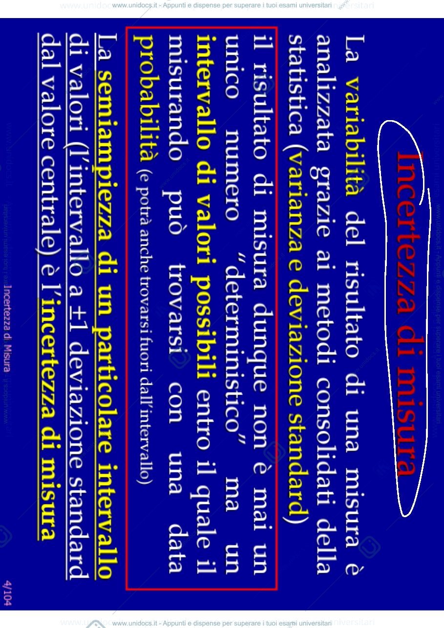 Anteprima pagina 4 — 4.Incertezza di misura_29-09 lezioni prof: Norgia
