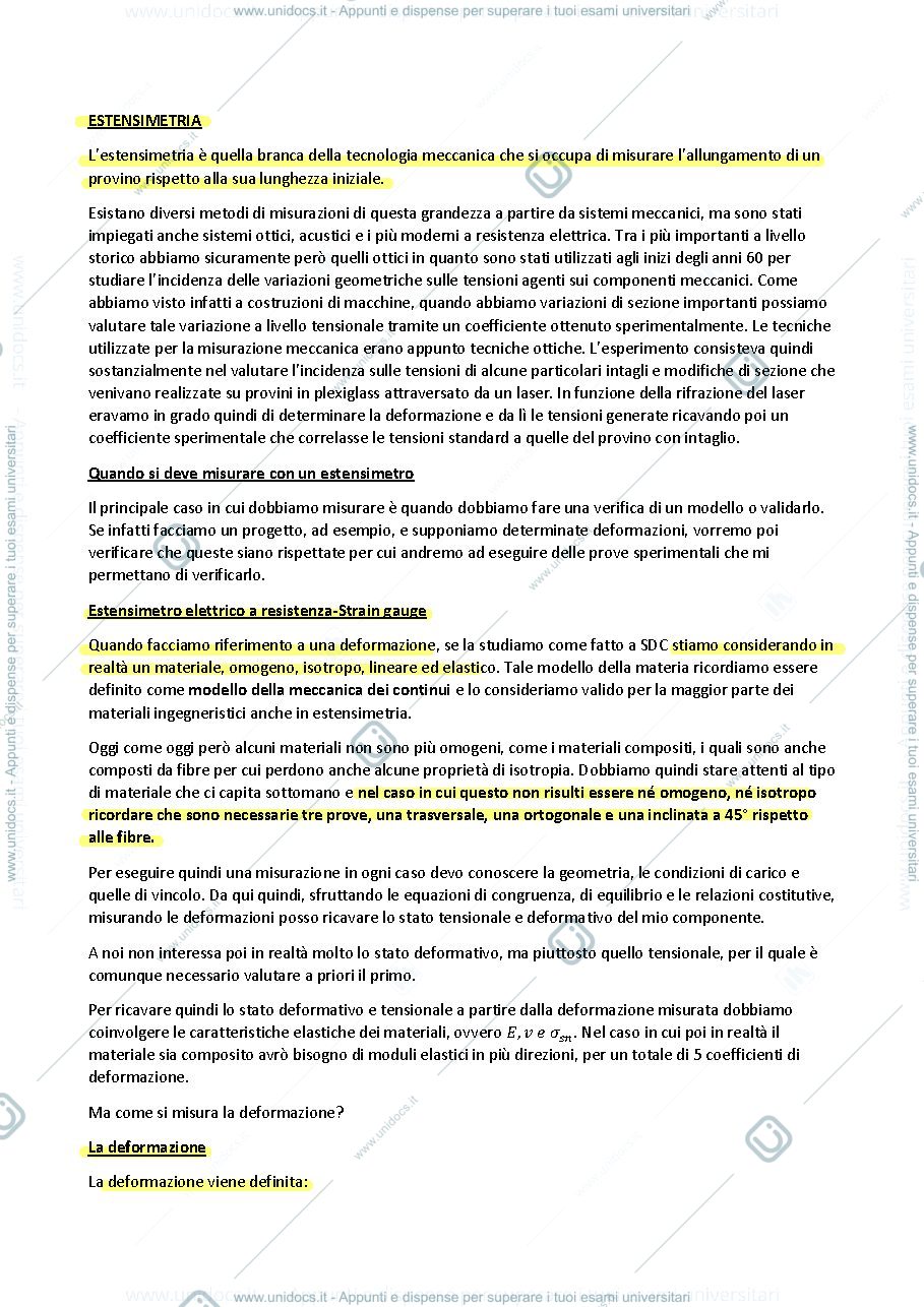 Anteprima pagina 1 — Estensimetria