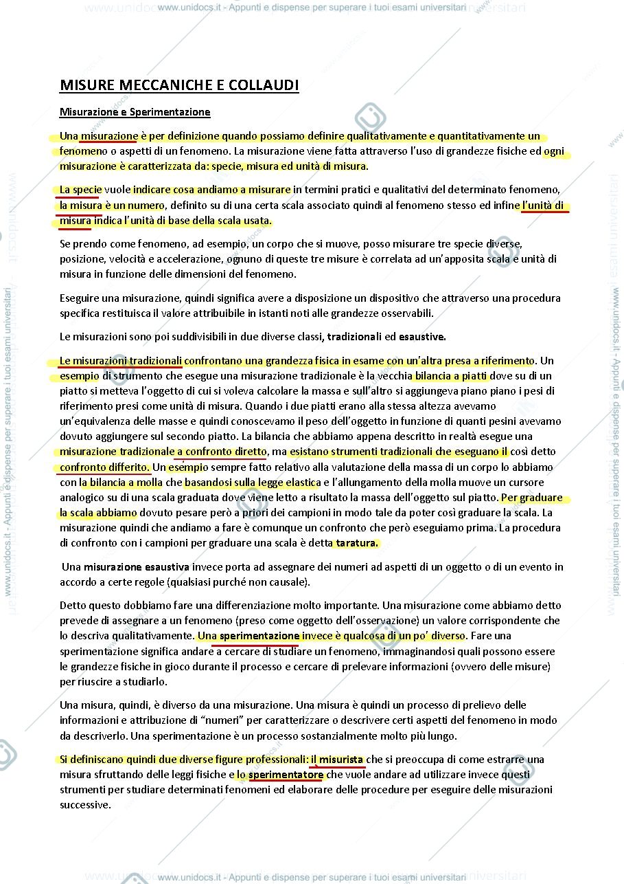 Anteprima pagina 1 — Strumenti e catene di misura
