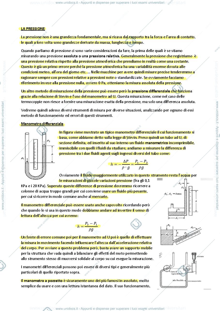 Anteprima pagina 1 — Misure di pressione
