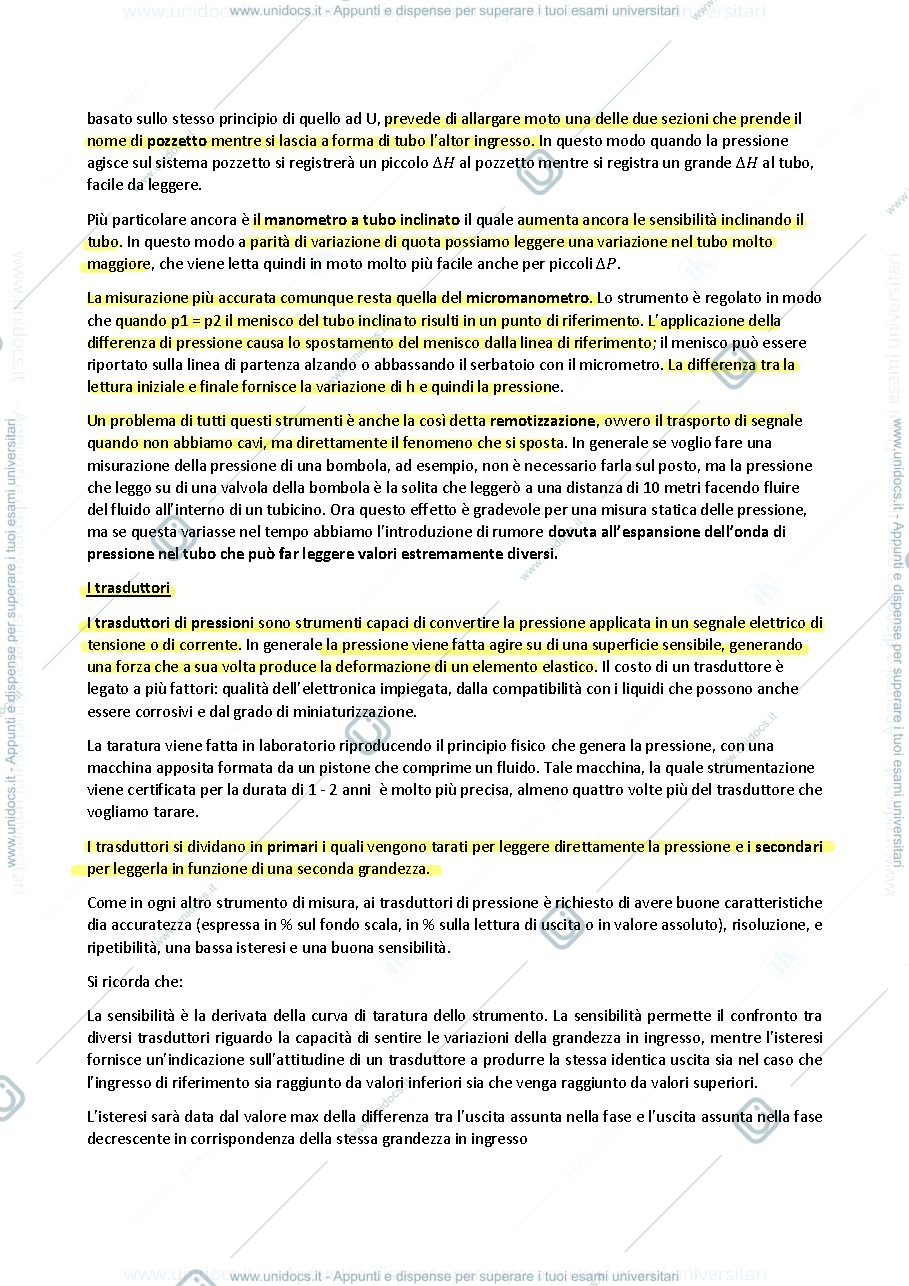 Anteprima pagina 2 — Misure di pressione