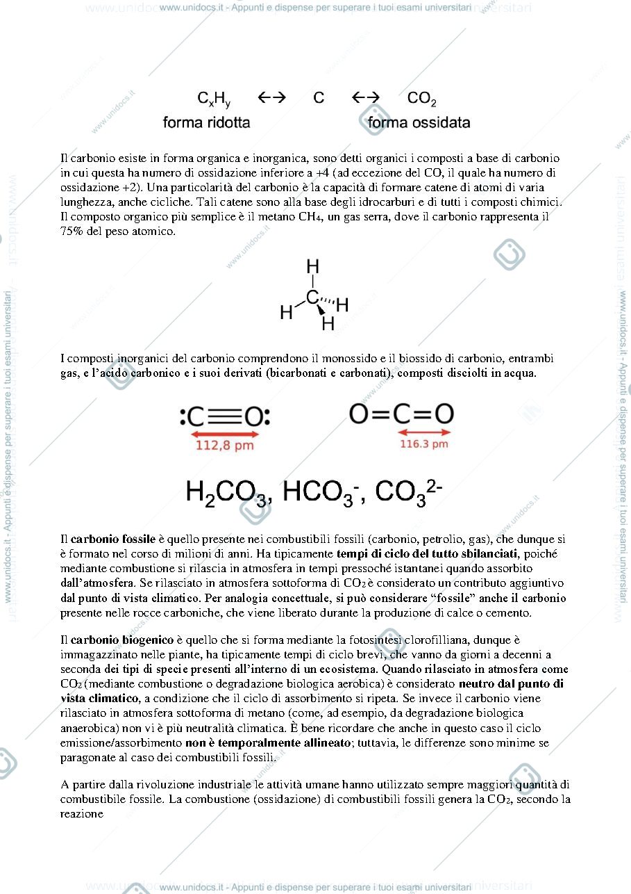Anteprima pagina 3 — Mitigazione dei cambiamenti climatici - dispensa