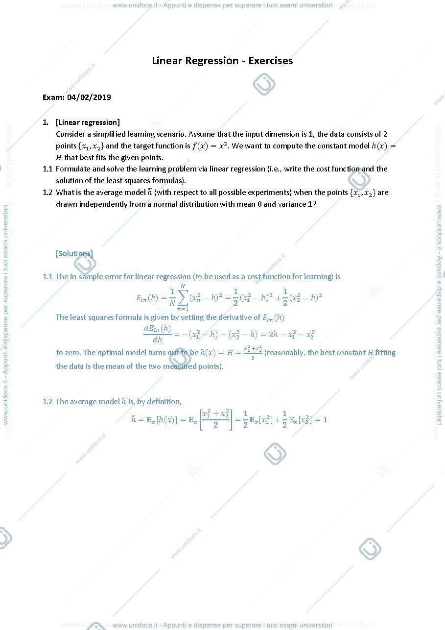 Anteprima pagina 2 — Solution of past exams