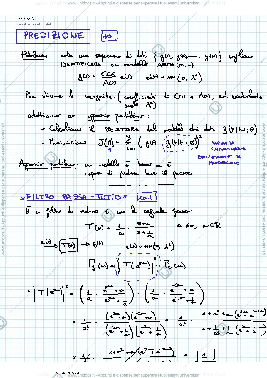 Anteprima pagina 1 — Lezione8