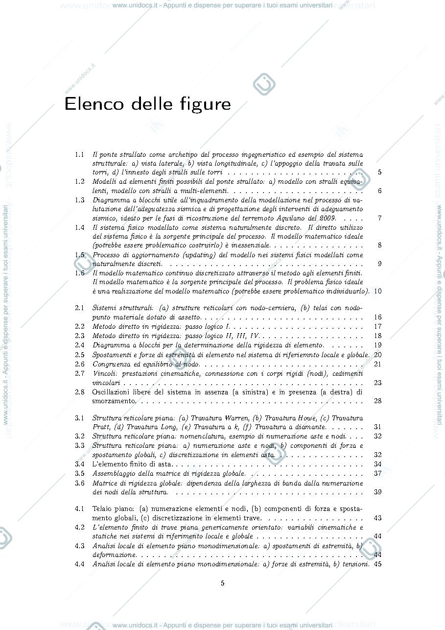 Anteprima pagina 5 — Analisi Strutturale con il Metodo degli Elementi Finiti
