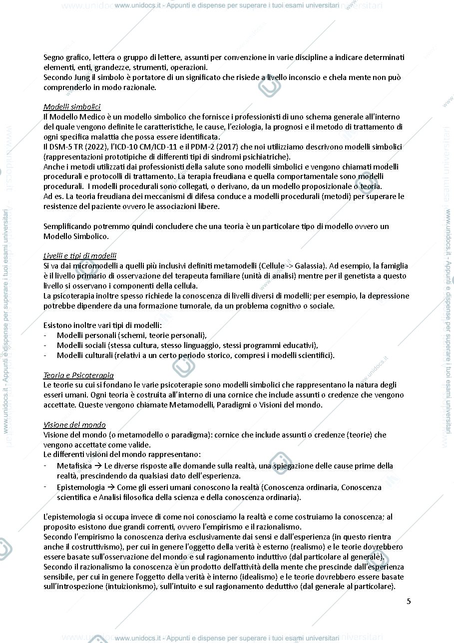 Anteprima pagina 5 — Modelli di psicologia 