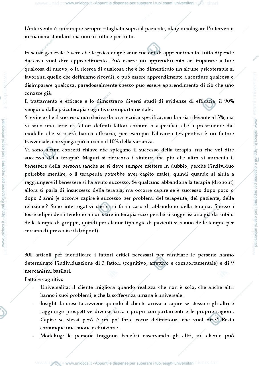 Anteprima pagina 4 — Sbobinature per esame Modelli di Psicoterapia 