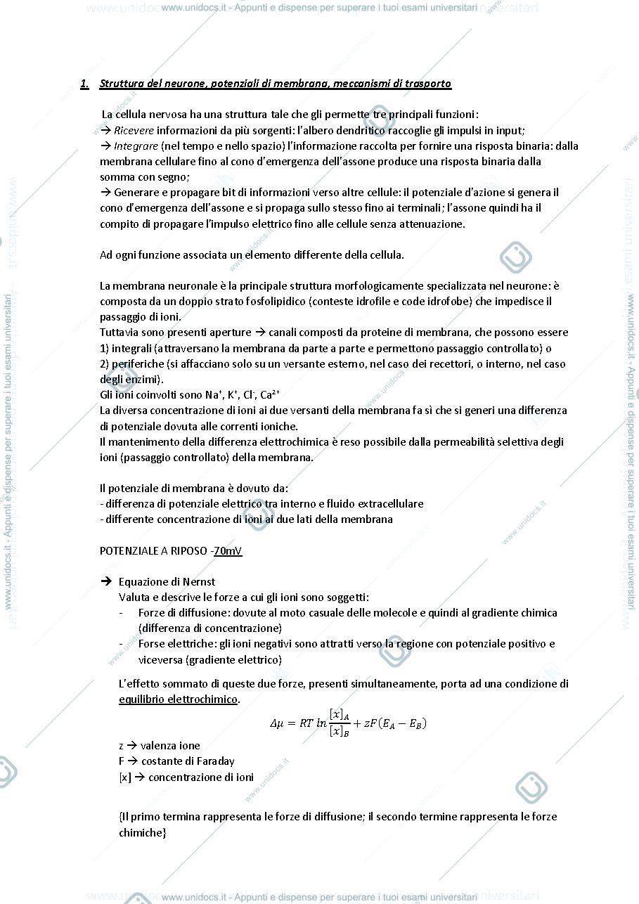 Anteprima pagina 1 — MODELLI DI SISTEMI BIOLOGICI (Astolfi)