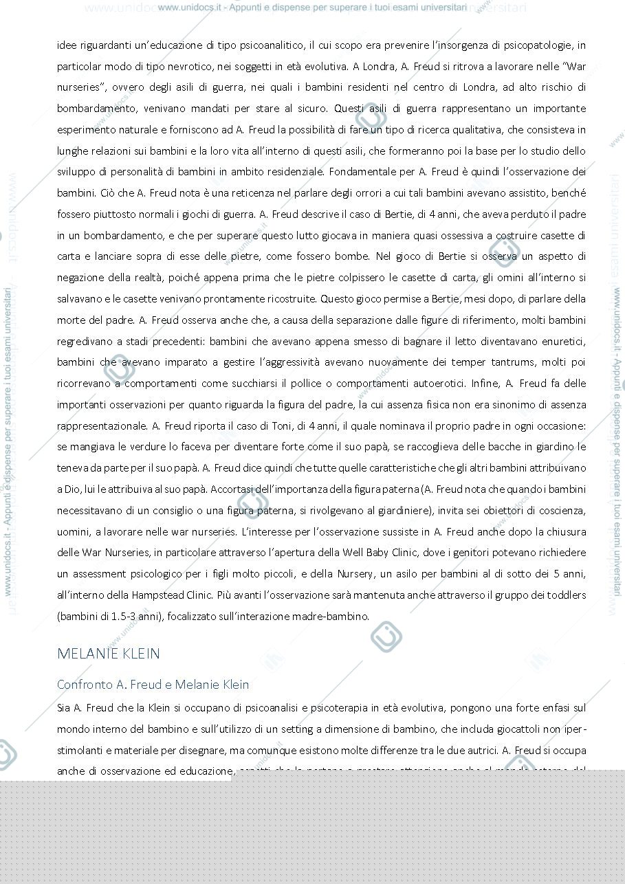 Anteprima pagina 3 — Domande modelli psicodinamici di clinica con bambini e adolescenti