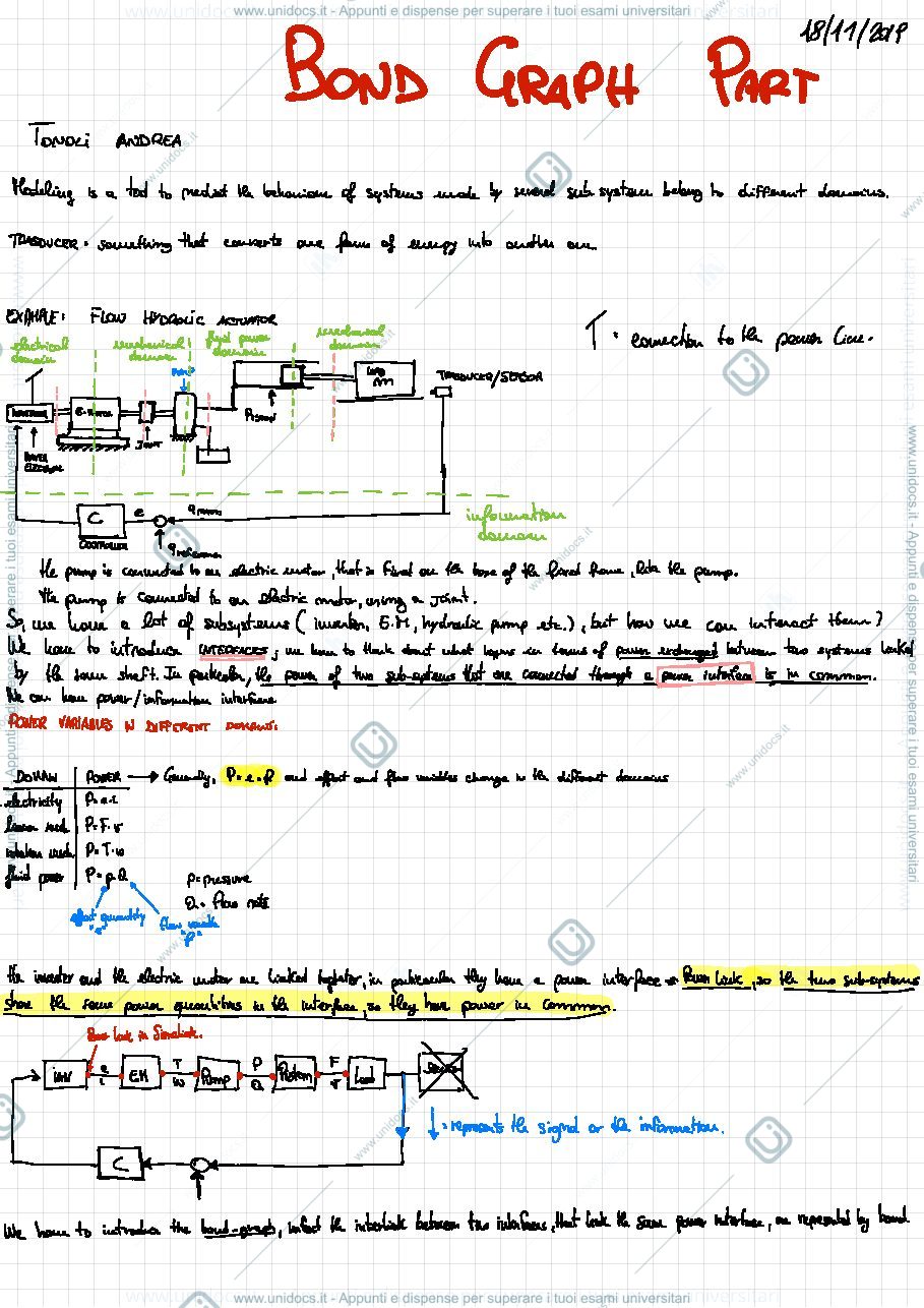 Anteprima pagina 1 — Bond Graph part lecture notes