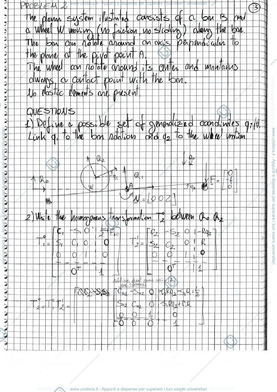 Anteprima pagina 3 — Modelling and Simulation of Mechatronic Systems - Lagrange Approach