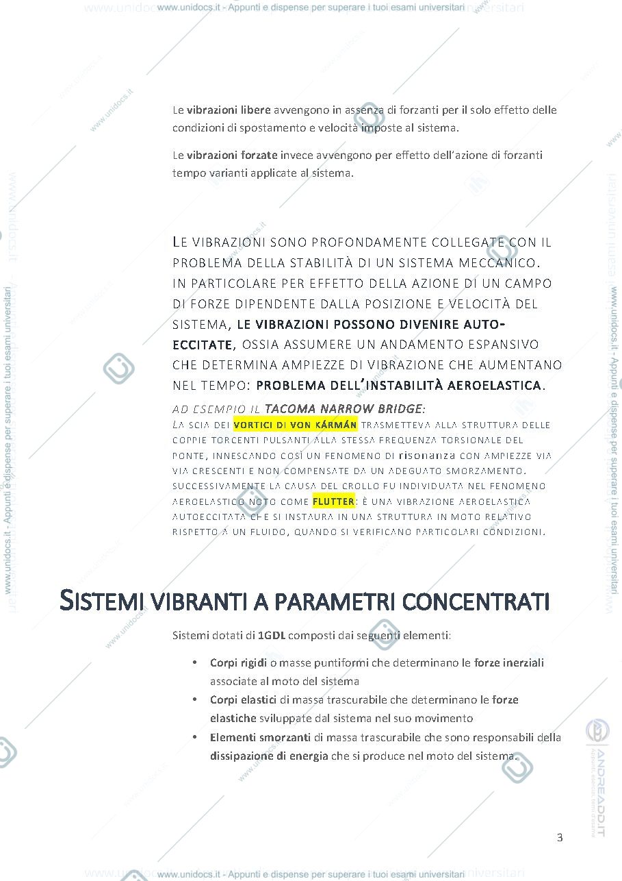 Anteprima pagina 3 — vibrazioni corso prof: Resta