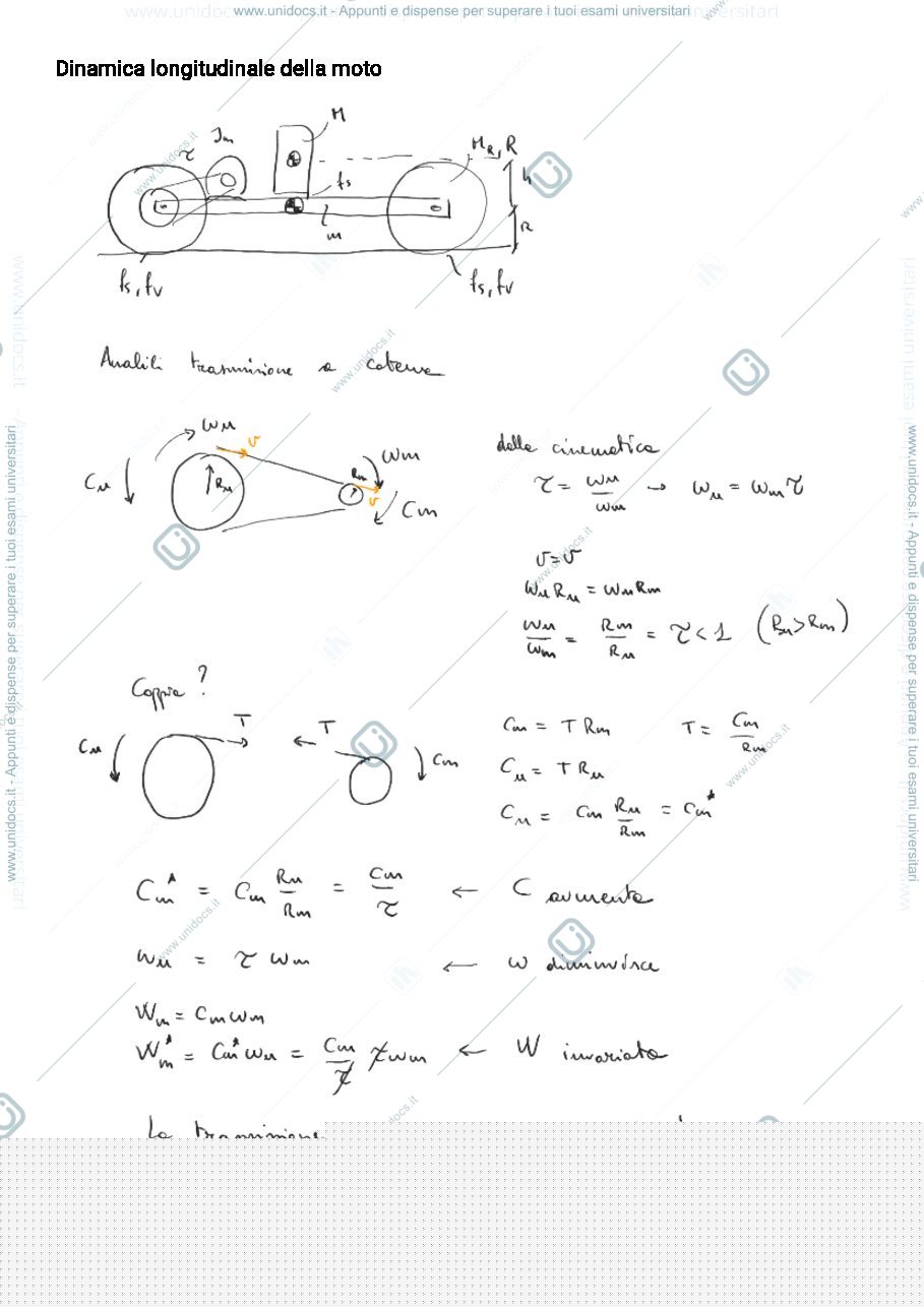 Anteprima pagina 1 — 11.2_DinamicaAttritoMoto esercitazioni corso prof: Resta