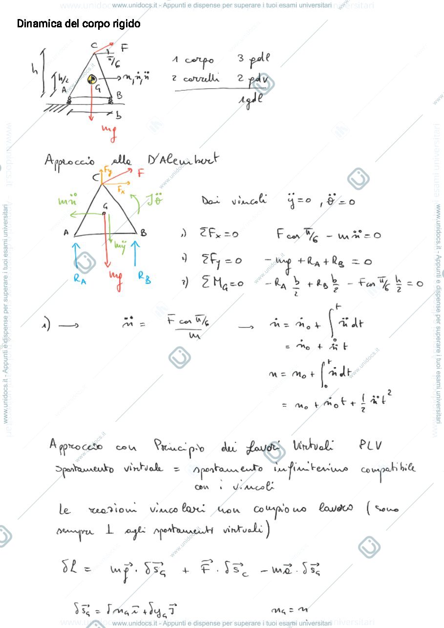 Anteprima pagina 1 — 7.1_CorpoTriangolareCarrelli esercitazioni corso prof: Resta