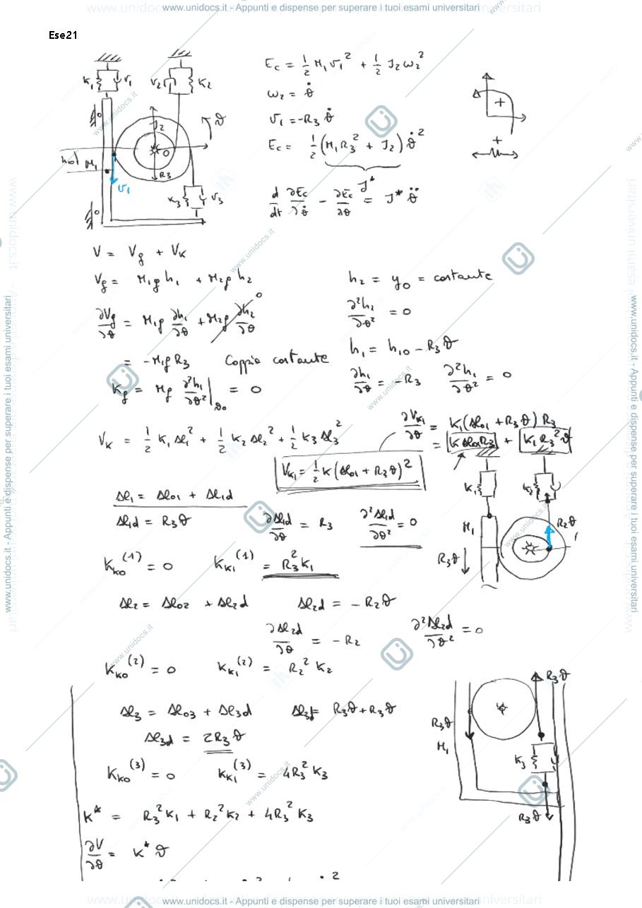 Anteprima pagina 1 — 21_Vibrazioni esercitazioni corso prof: Resta