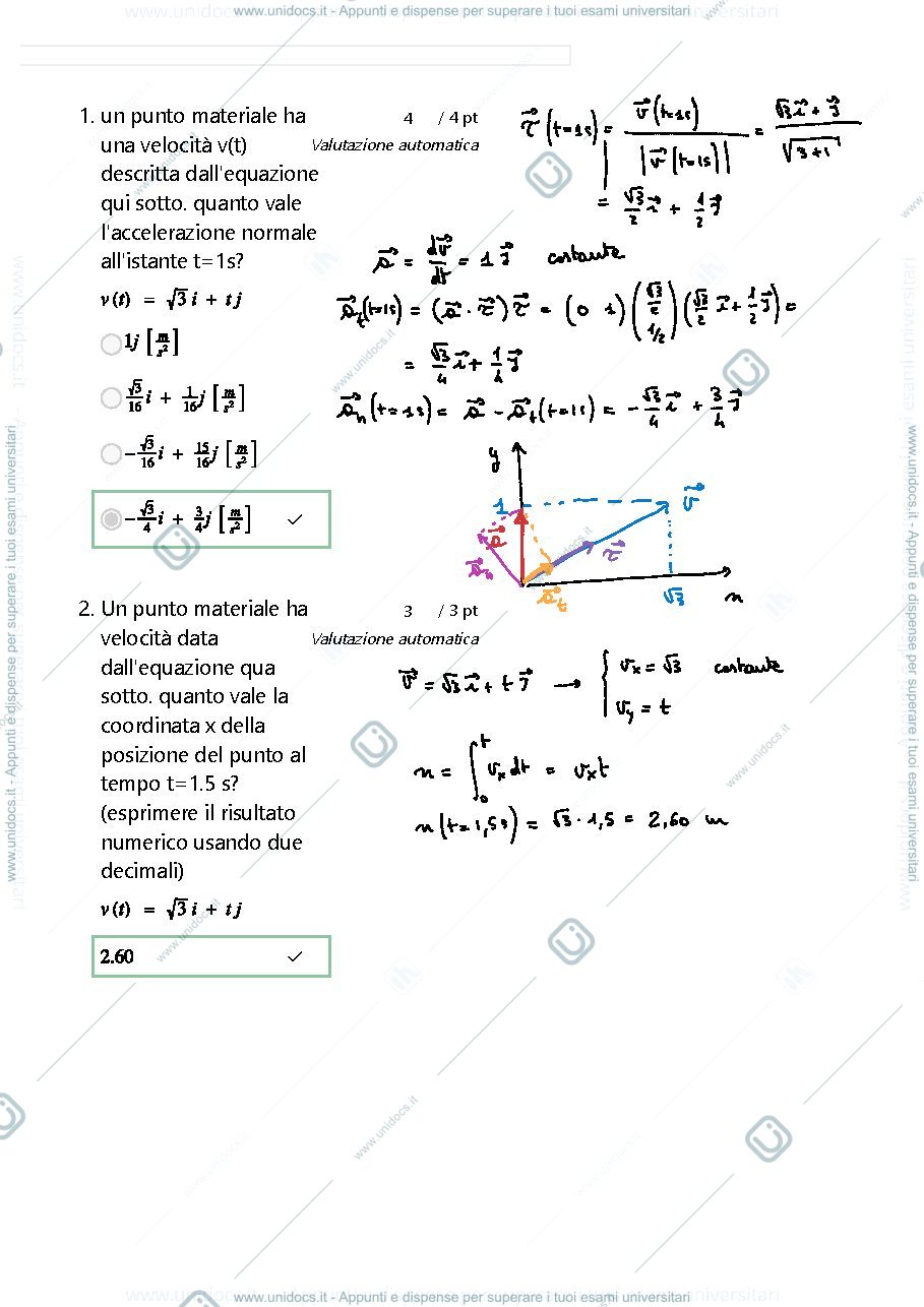 Anteprima pagina 1 — prova d'esame corso prof: Resta