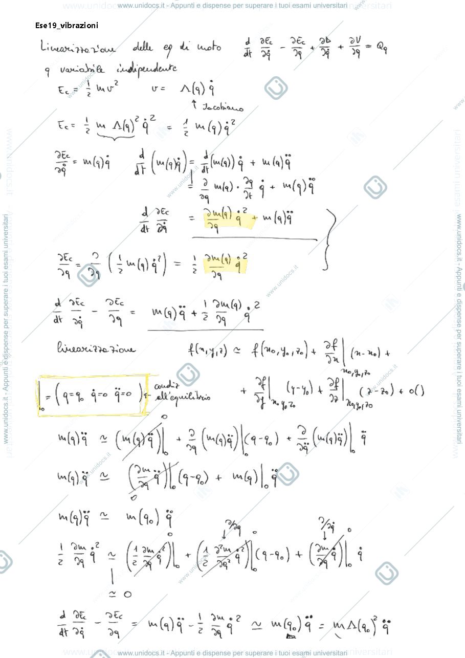 Anteprima pagina 1 — 19_EqLinearizzate esercitazioni corso prof: Resta