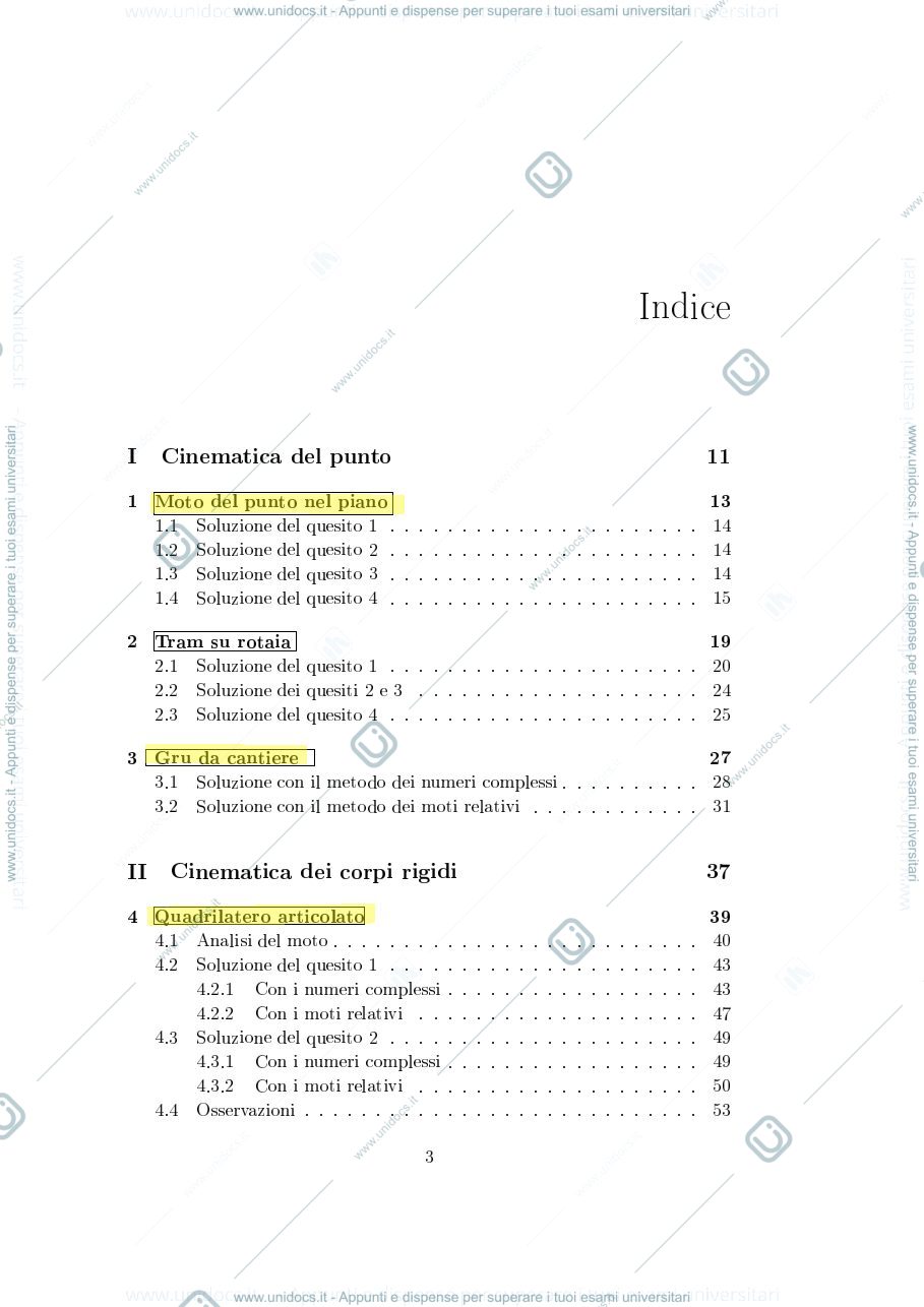 Anteprima pagina 3 — Bozza Eserciziario di Meccanica corso prof: Resta