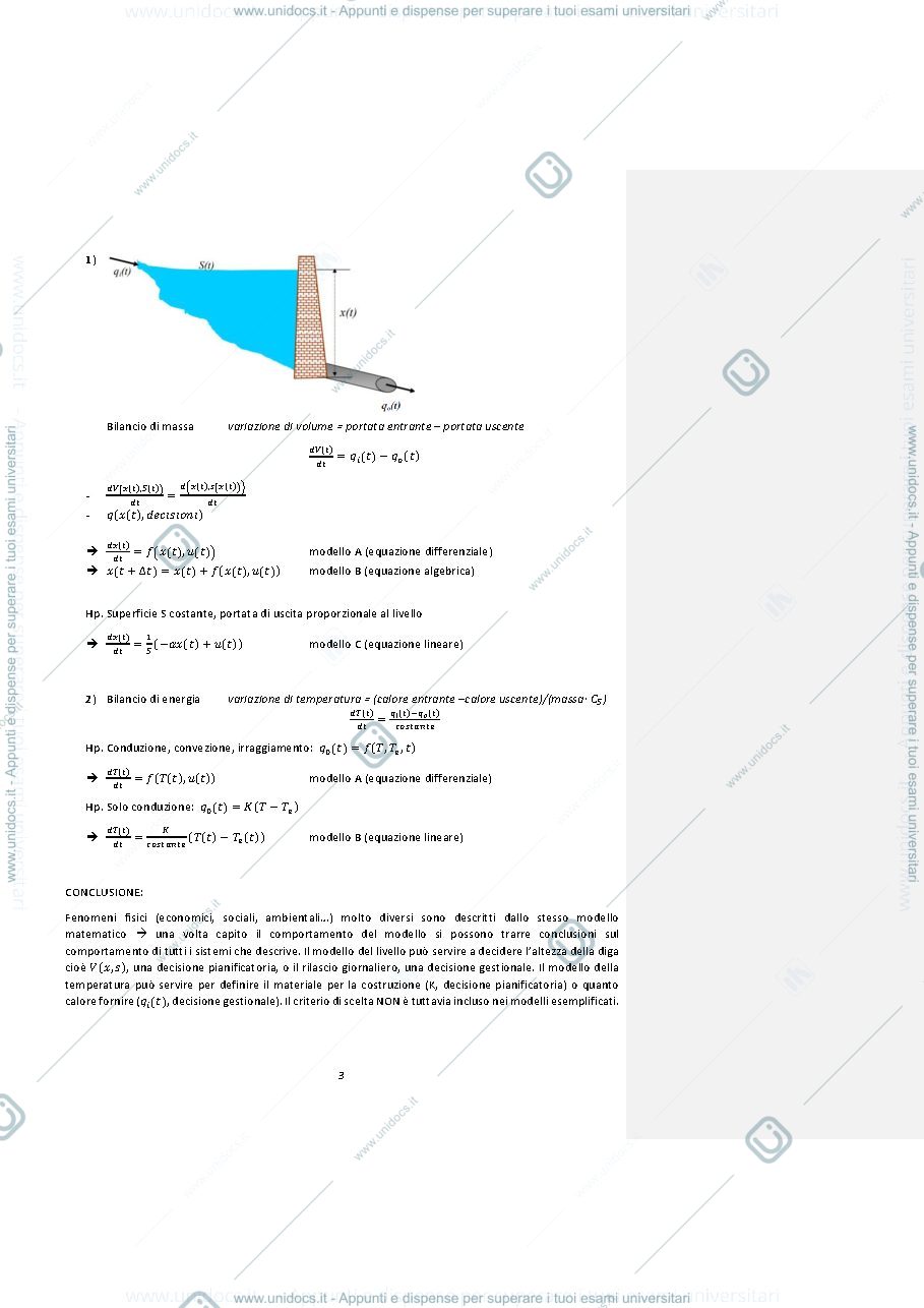 Anteprima pagina 3 — Appunti MODELLISTICA E SIMULAZIONE - Lezioni