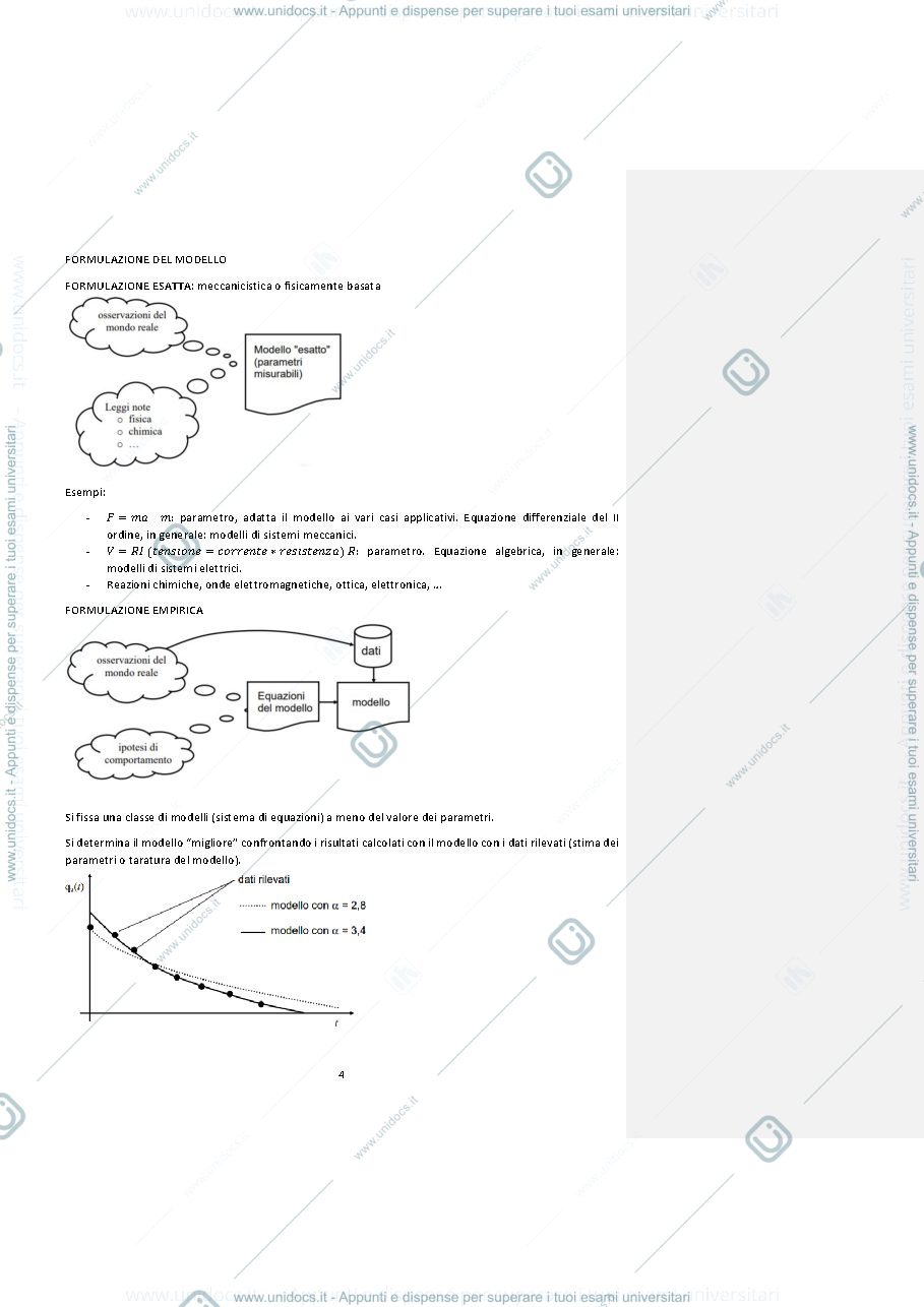 Anteprima pagina 4 — Appunti MODELLISTICA E SIMULAZIONE - Lezioni