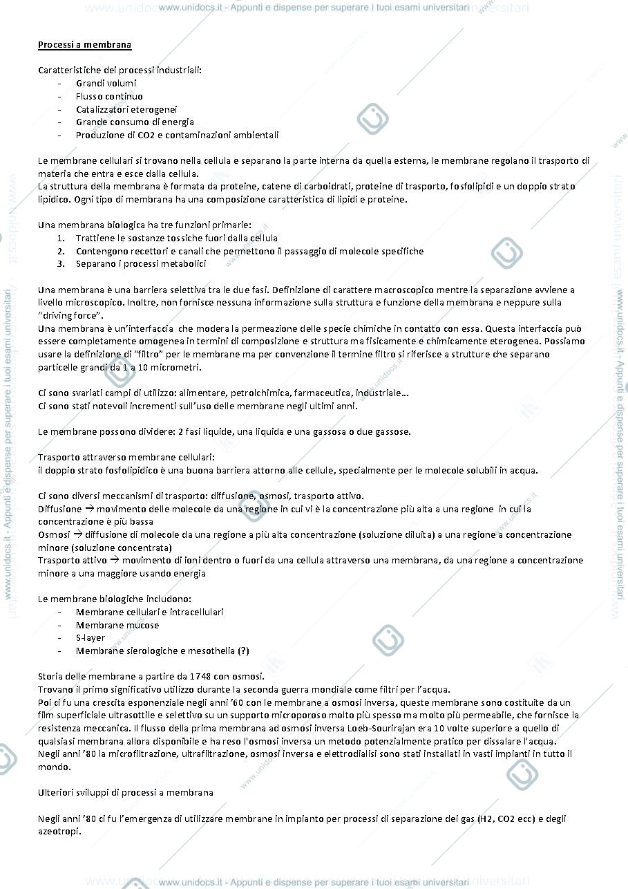 Anteprima pagina 1 — Chimica Organica applicata Separazioni