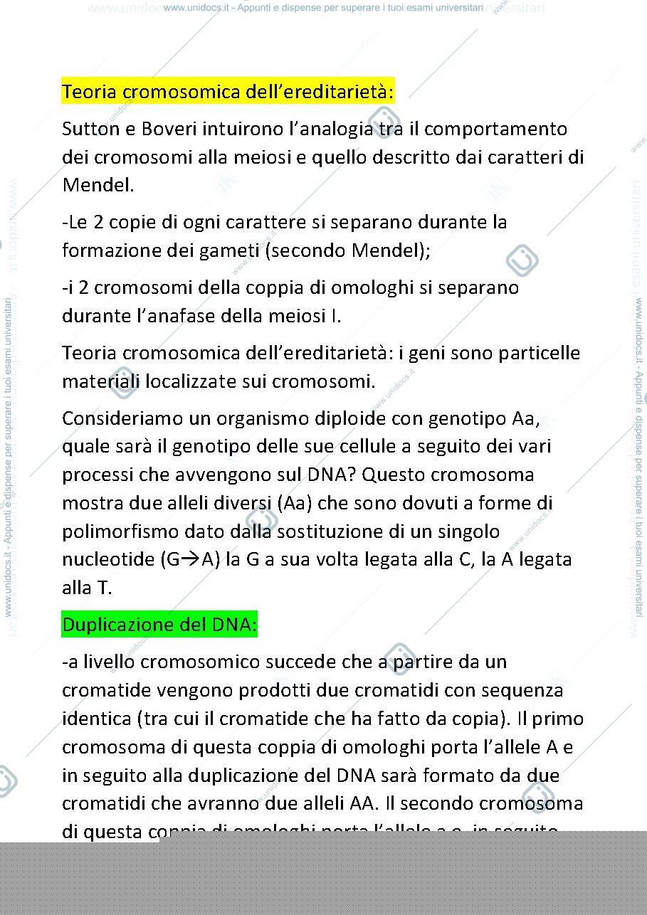 Anteprima pagina 1 — Genetica 