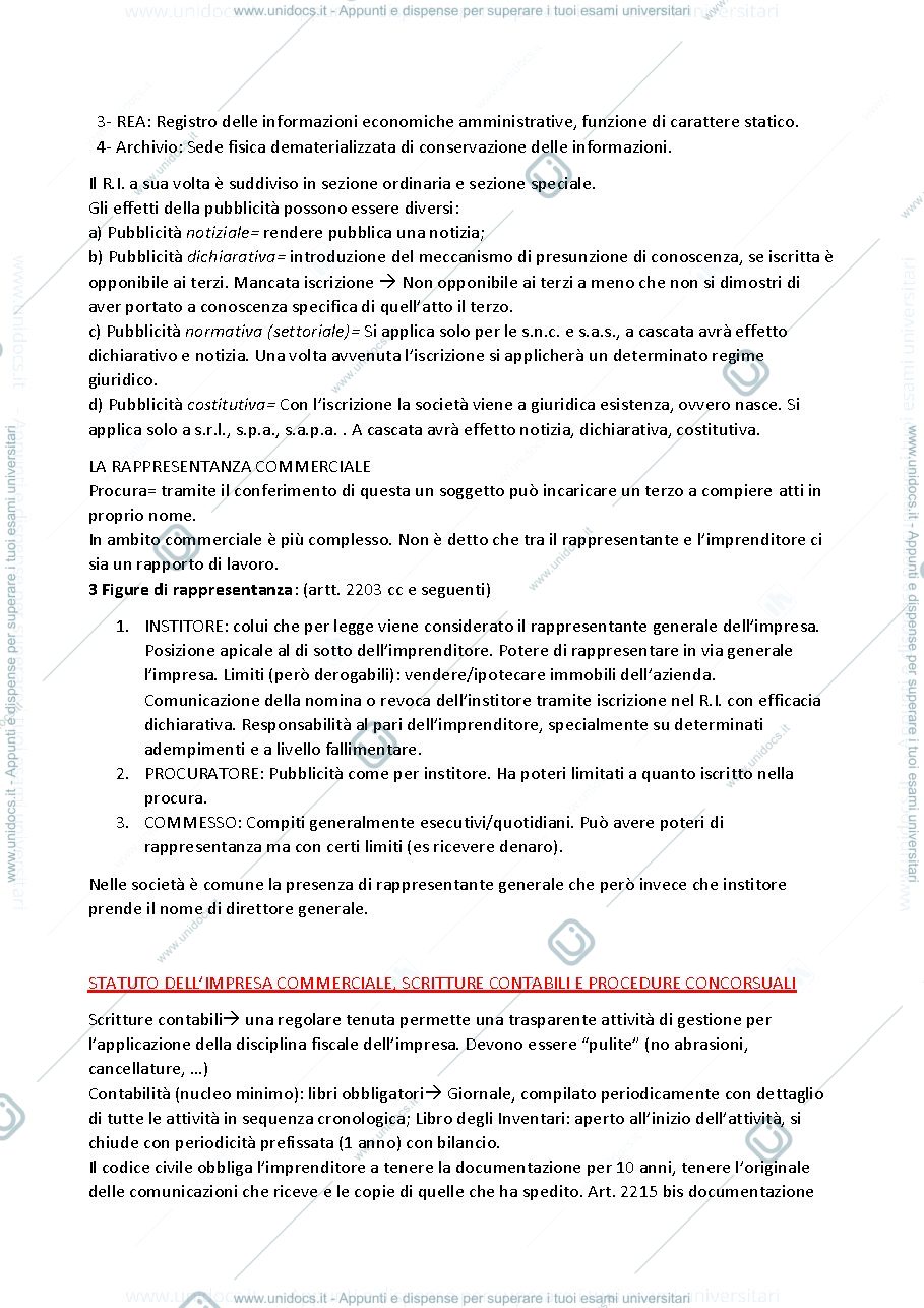 Anteprima pagina 3 — riassunto diritto commerciale