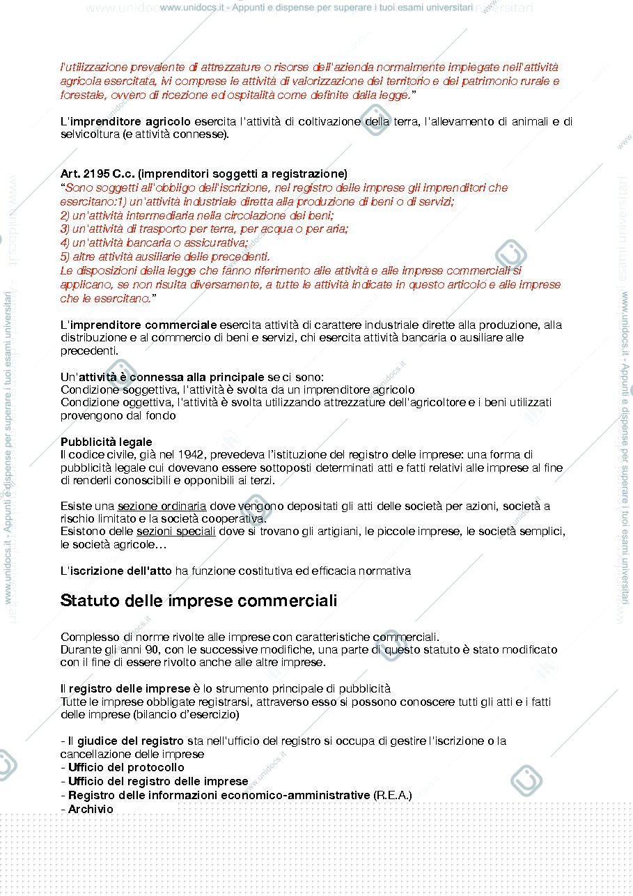 Anteprima pagina 3 — appunti di diritto commerciale