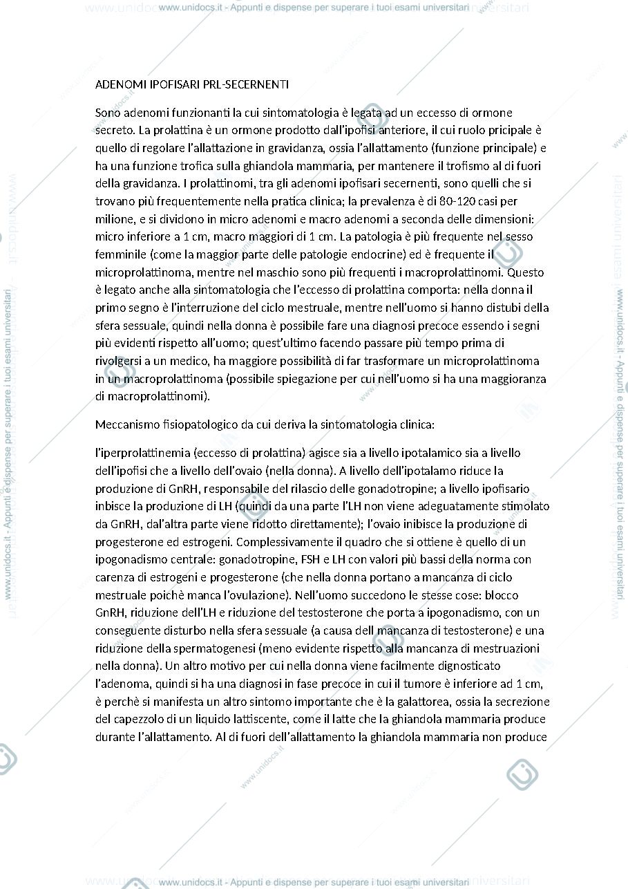 Anteprima pagina 1 — prolattina e surrene