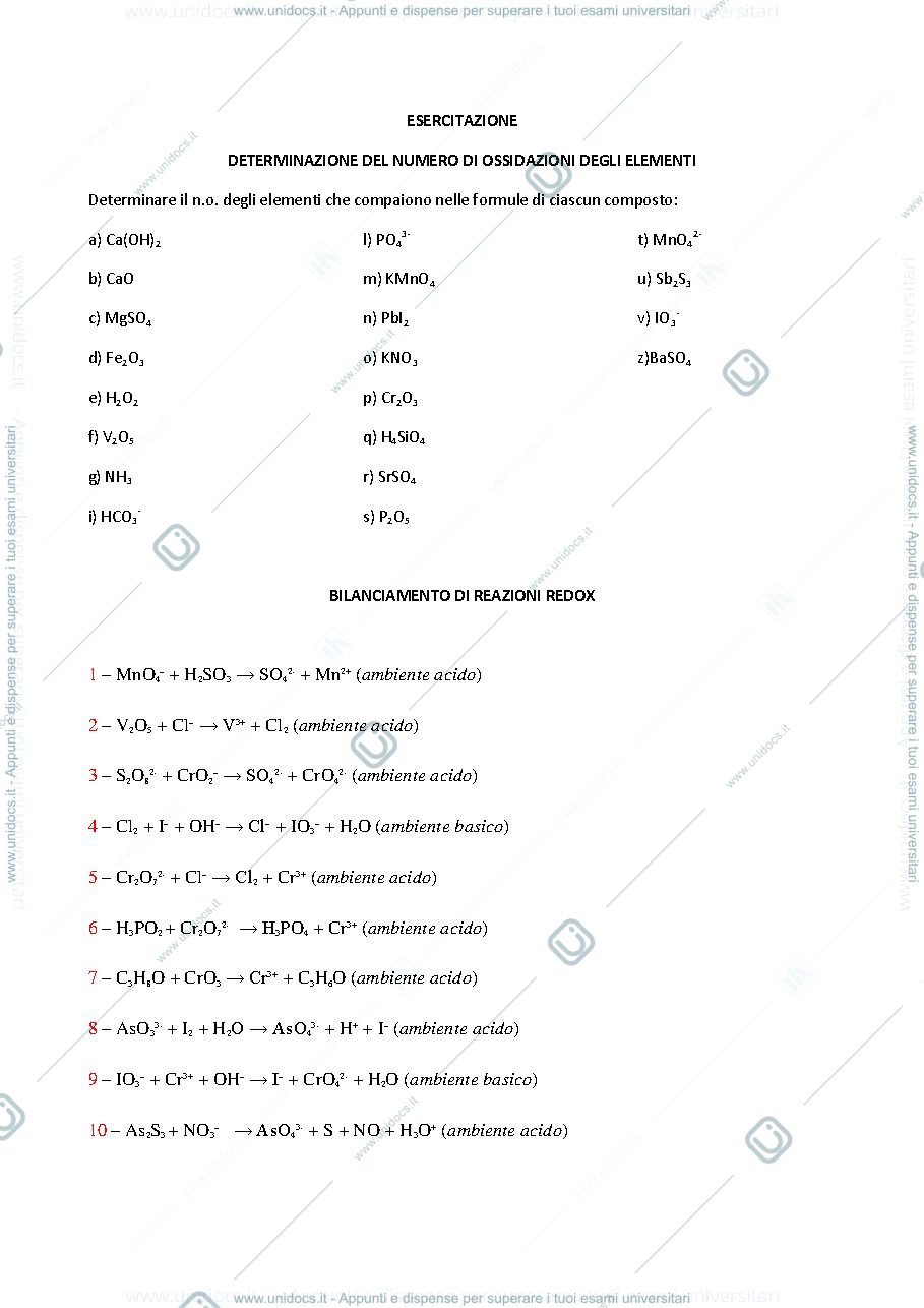 Anteprima pagina 1 — stechiometria