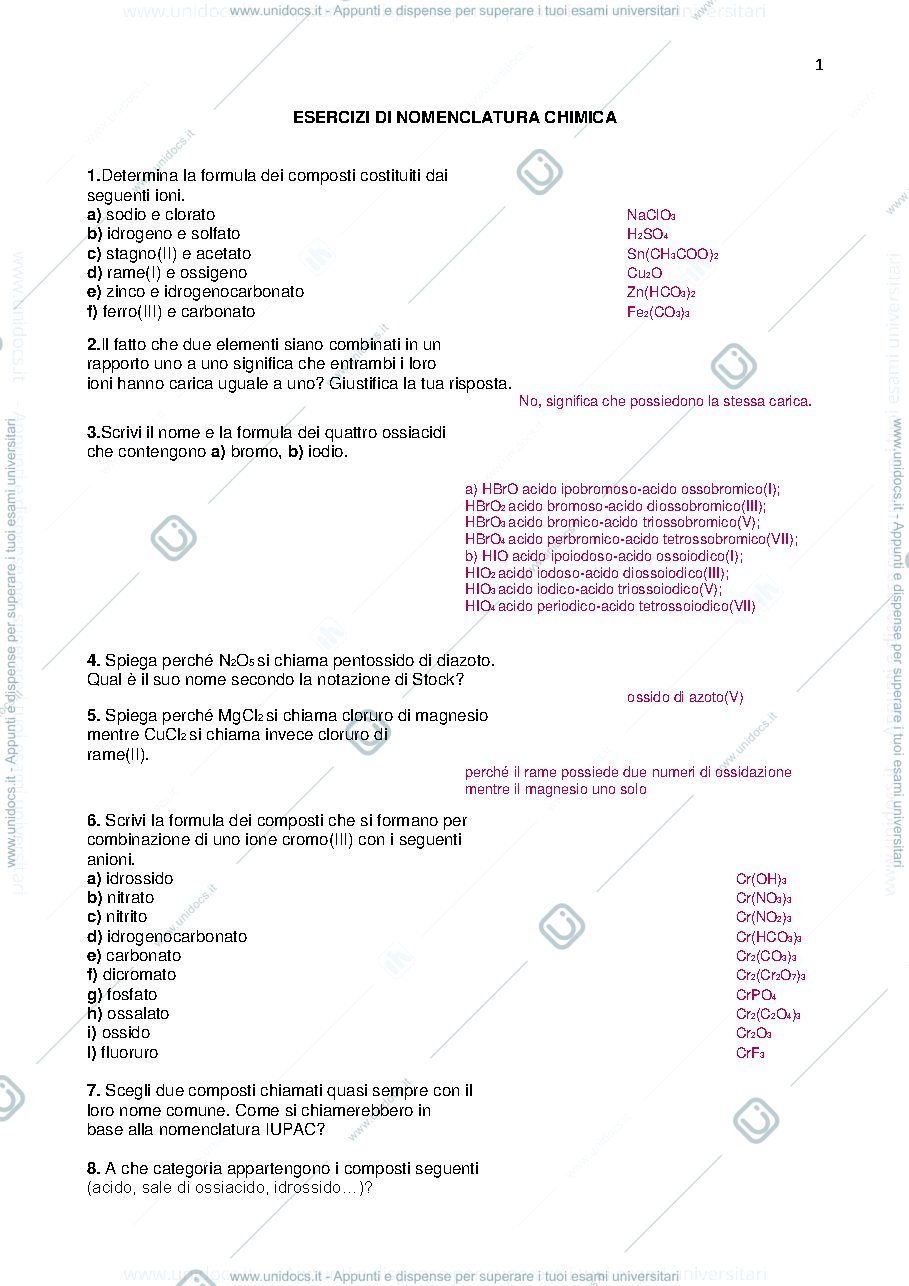 Anteprima pagina 1 — stechiometria